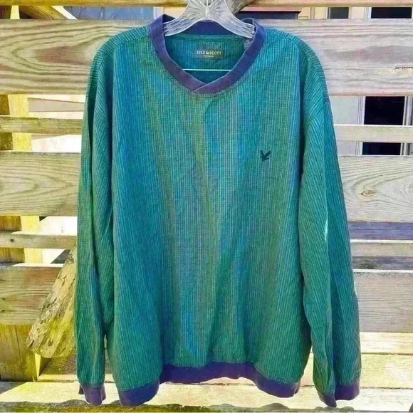 Lyle & Scott Scotland Plaid Long Sleeve Windbreaker - Picture 1 of 9